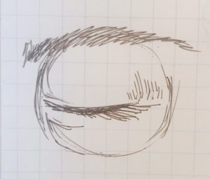 アニメ風 つぶる目の描き方って アタリって 簡単に描けるコツを徹底解説 初心者向け Haru Atelier