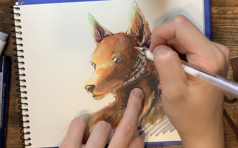 犬のイラストのコツは3つだけ コピックで塗る簡単な描き方解説 Haru Atelier